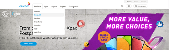 Celcom Web Portal