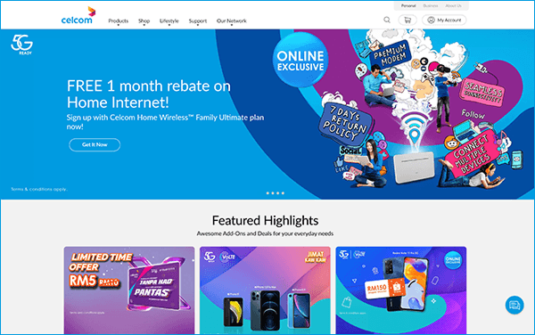 Celcom Web Portal