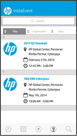 HP InstaEvent App